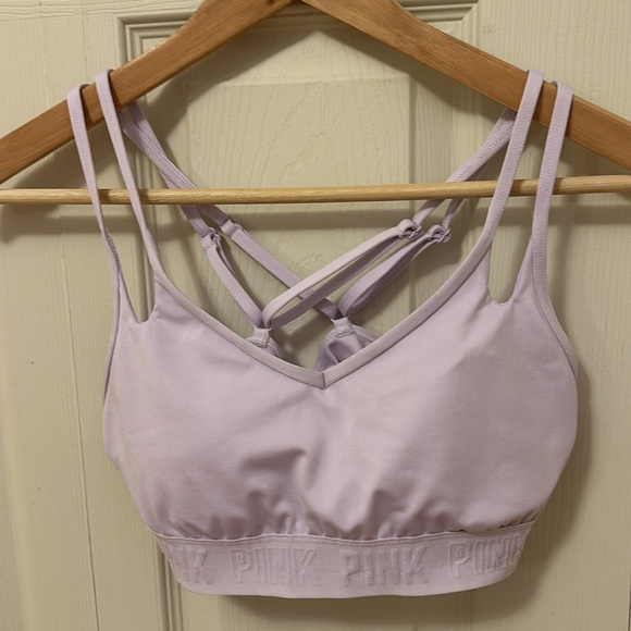 Victoria secret Pink active lavender sports bra size medium - Picture 2 of 4
